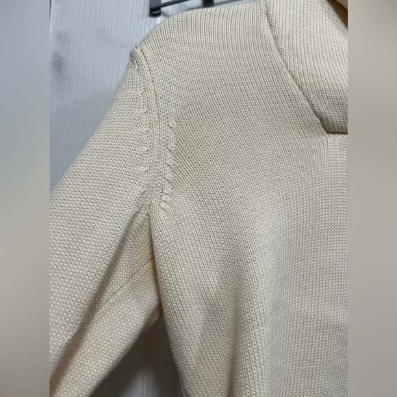 Lauren Ralph Lauren Cream ribbed knit Pullover Sweater Womens SP petite classic - Picture 11 of 15